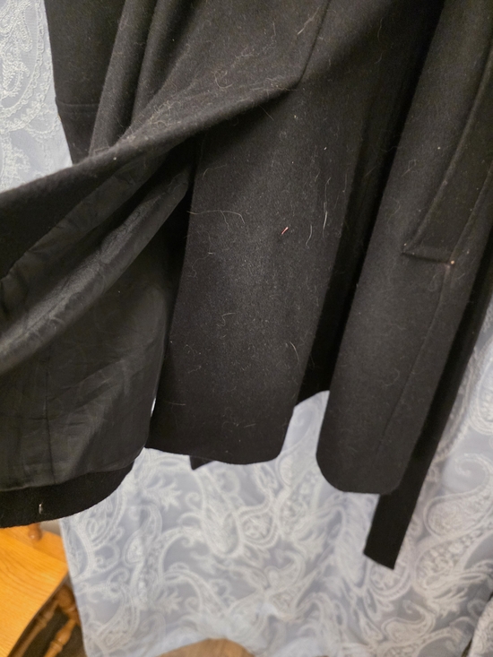 New York & Company Black Double-Breasted Trench Coat with Belt - Picture 11 of 12